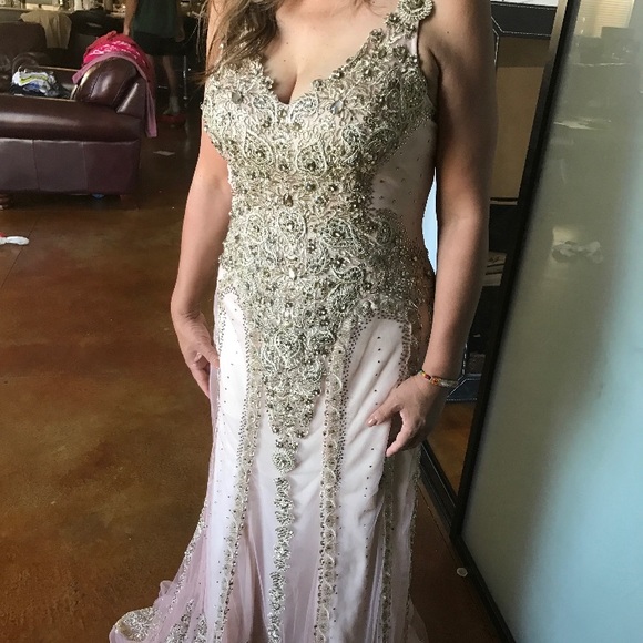 Rose gold formal dress - Picture 3 of 3